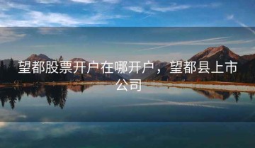 望都股票开户在哪开户，望都县上市公司