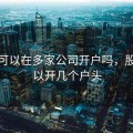 股票可以在多家公司开户吗，股票可以开几个户头