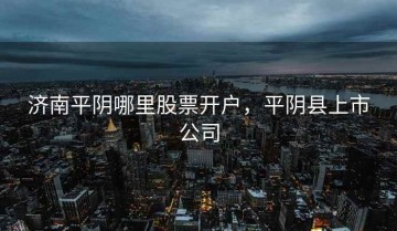 济南平阴哪里股票开户，平阴县上市公司