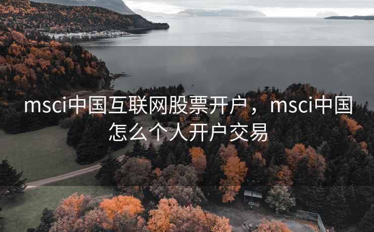 msci中国互联网股票开户，msci中国怎么个人开户交易